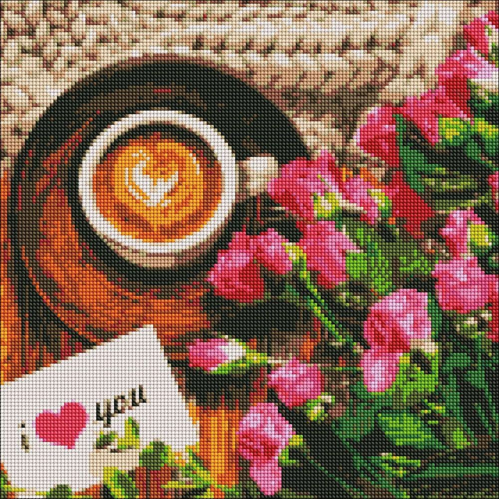 Алмазная мозаика Прекрасное утро на подрамнике 40x40 см (28145)