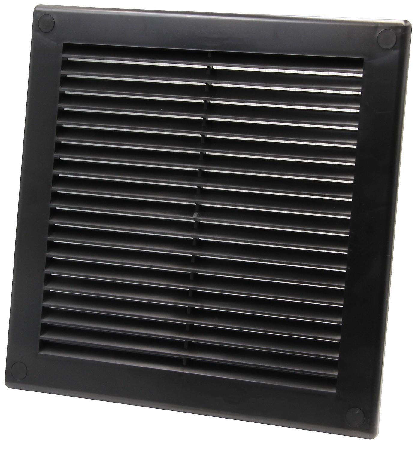Вентиляційні грати Awenta TRU-10 CZ 300x300 мм Чорний (29747852)