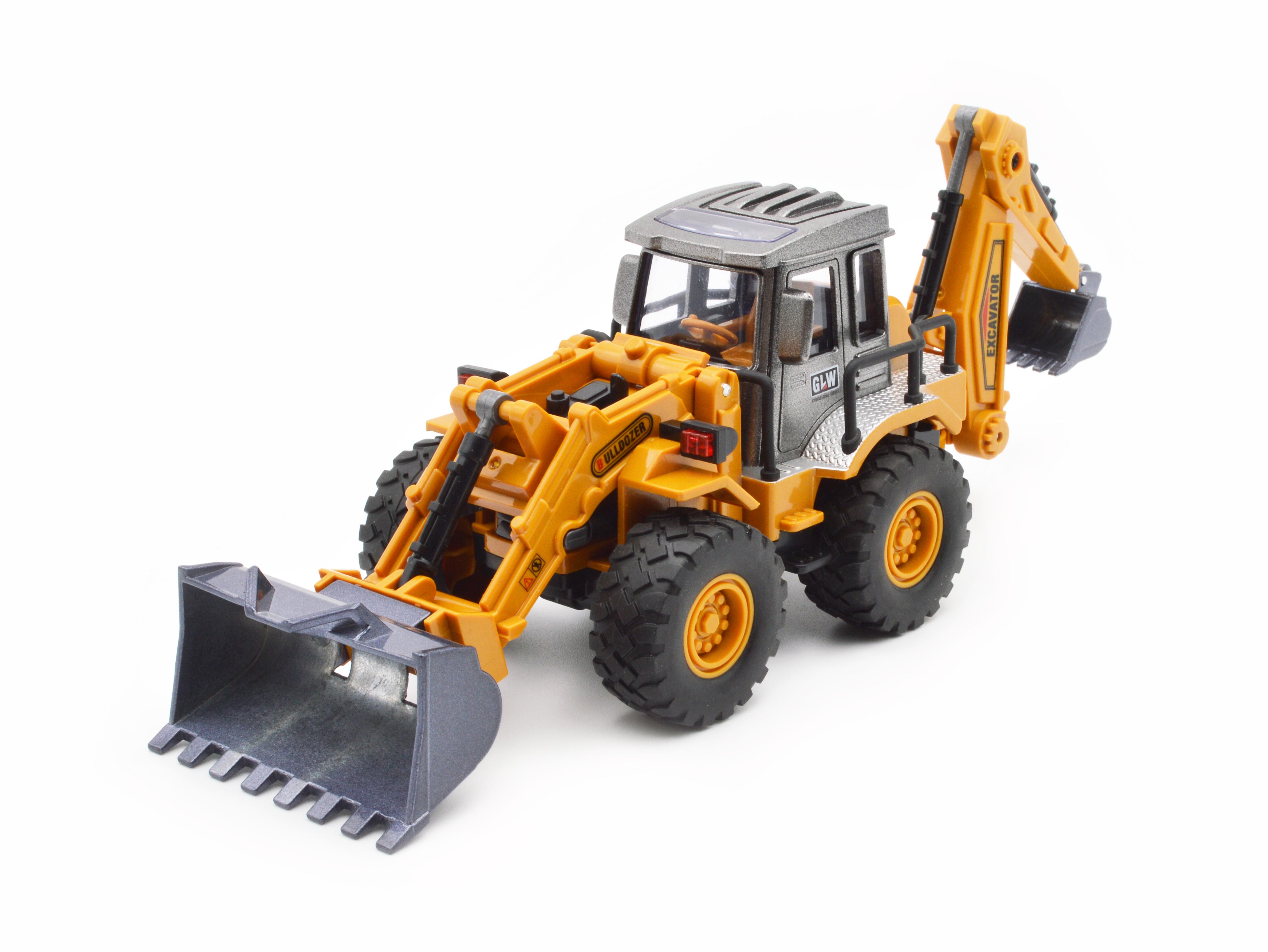 Модель трактор 80113 з металевими ковшами інерція звук світло