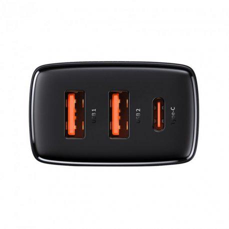 Зарядний пристрій BASEUS Compact PD Charger 30W U/C Black (CCXJ-E01) - фото 4