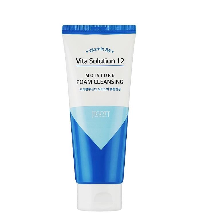 Пенка для умывания увлажняющая Jigott Vita Solution 12 Moisture Foam Cleansing 180 мл (8809541281860) - фото 1 Пенка для умывания увлажняющая Jigott Vita Solution 12 Moisture Foam Cleansing 180 мл (8809541281860) - фото 1