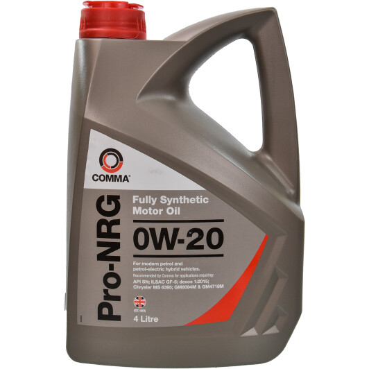 Моторное масло COMMA PRO-NRG SP 0W-20 4 л (NRG4L)