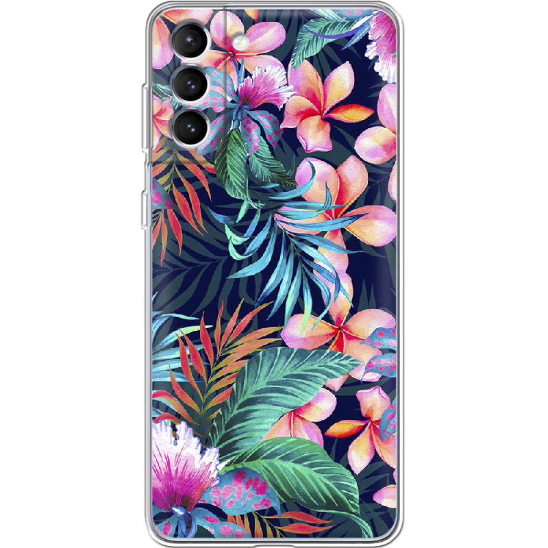 Чехол BoxFace Samsung G996 Galaxy S21 Plus flowers in the tropics Прозрачный силикон (41718-up1971-41718)