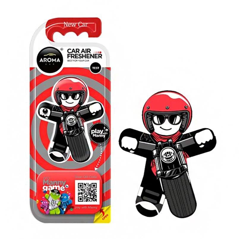 Ароматизатор Aroma Car Manny Biker New Car (10811)