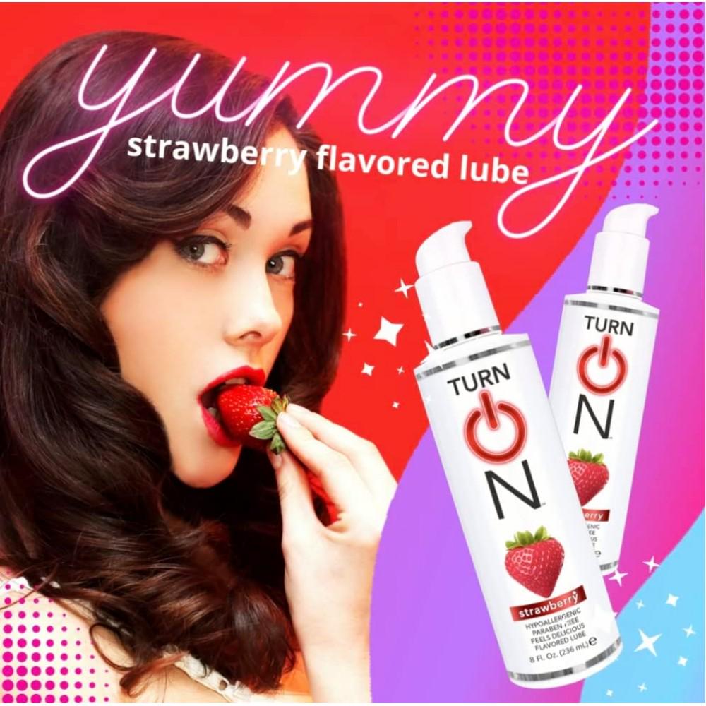 Съедобный лубрикант WET Yummy Strawberry Flavored Lube 178 мл - фото 3