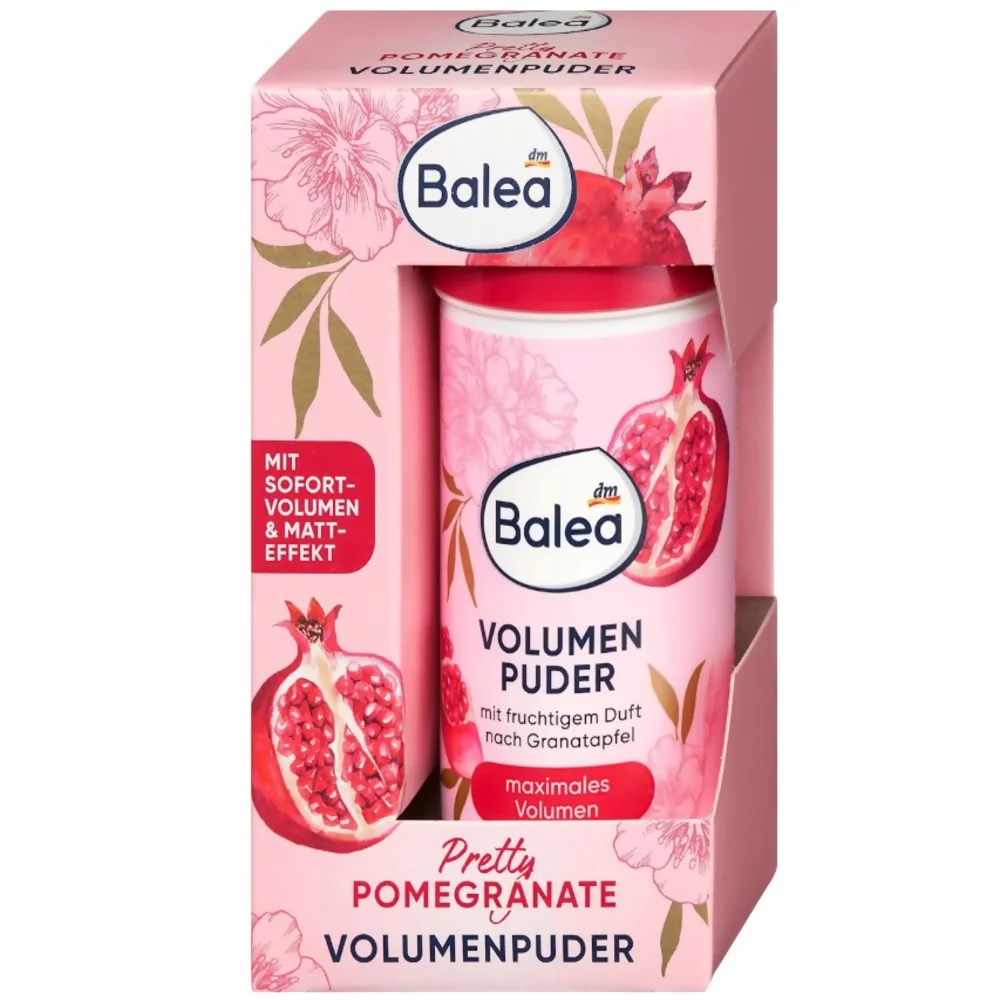 Пудра для объема Balea Volume Pretty Pomegranate с ароматом граната 10 г