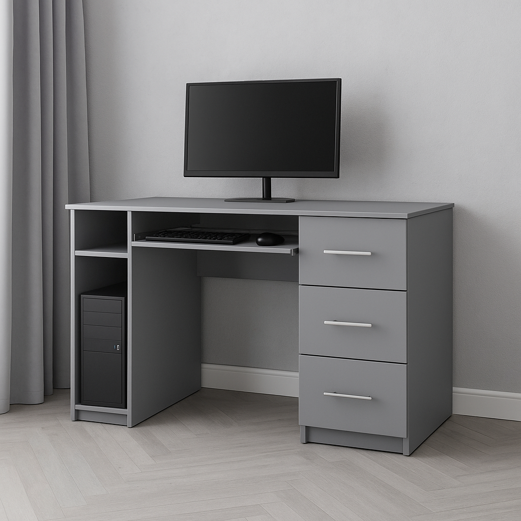 Стіл комп'ютерний СК1 3Я SENAM 780х1500х600 мм ДСП Сіра Мишка