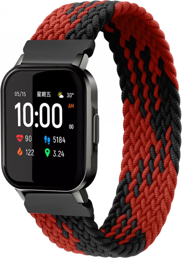 Ремешок Solo Loop Multi для Haylou Smart Watch 2 (LS02) 135 мм Black/Red (25182-44)