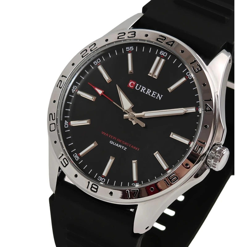 Годинник чоловічий Curren Hector Elastic 2 ремінці Black (19867)