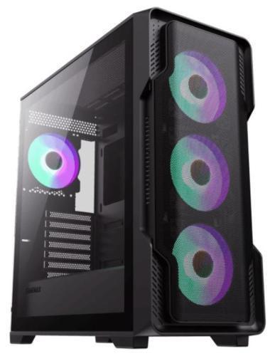 Корпус GameMax Siege BK черный, без БП, Mid Tower, EATX / ATX / Micro ATX / Mini-ITX, 1хUSB 3.0, 2хUSB 2.0, 4x120 мм АRGB,