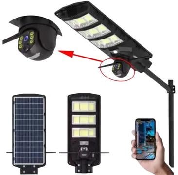 Прожектор солнечный уличный с 4G камерой 2в1 4 МП (45819-_3692) - фото 3 Прожектор солнечный уличный с 4G камерой 2в1 4 МП (45819-_3692) - фото 3