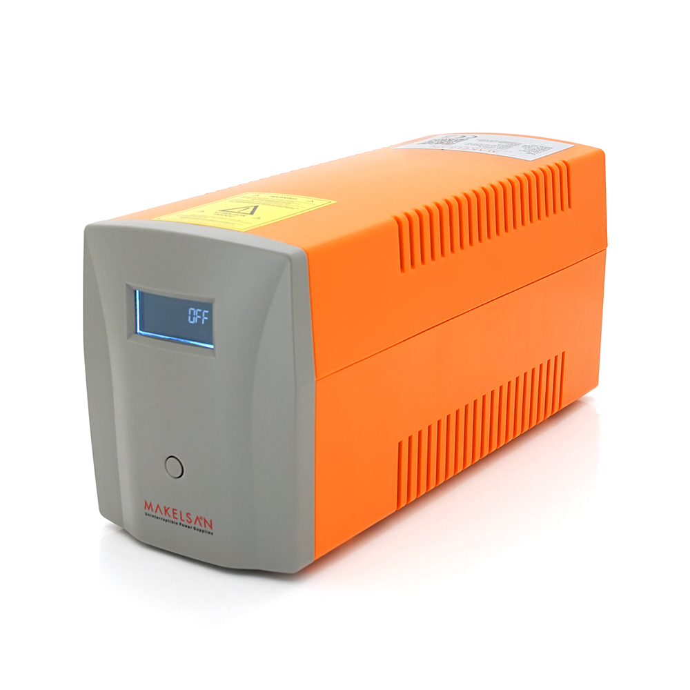 Источник бесперебойного питания Makelsan Standby-L Lion 1200VA 720 W LCD 170-280V AVR 3xSCHUKO 2x12V7Ah 150х353х162 мм (YUT_V1867)