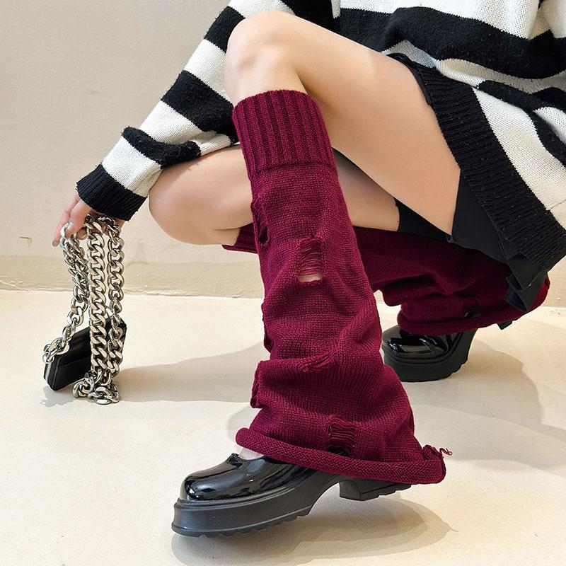 Гетры клеш с дырками XXS-XL Бордовый (56880) Гетры клеш с дырками XXS-XL Бордовый (56880)