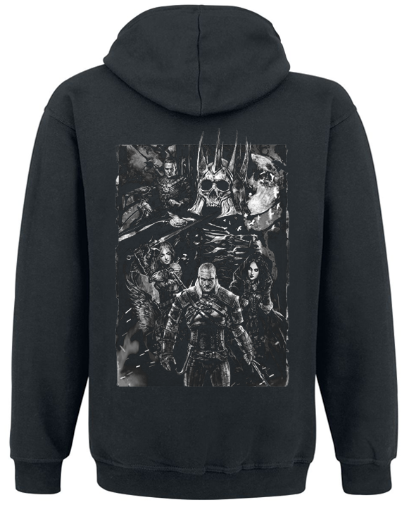 Толстовка на молнии "The Witcher 3: Wild Hunt" XXL Черный (17456) - фото 2 Толстовка на молнии "The Witcher 3: Wild Hunt" XXL Черный (17456) - фото 2