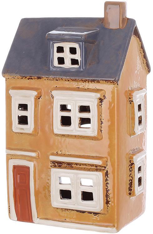 Подсвечник керамический декоративный Старый Город дом N25 13х9х22 см