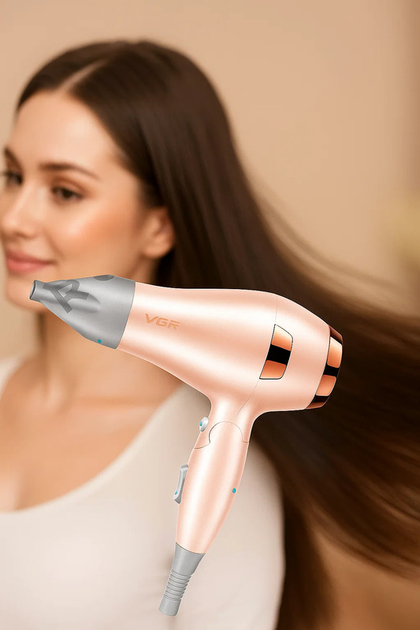 Фен складаний VGR V-432 Pink (28820722) - фото 3 Фен складаний VGR V-432 Pink (28820722) - фото 3