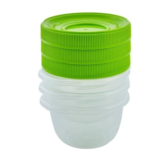 Набор пищевых контейнеров Stenson Омега 0,285 л 3 шт. Слатовый (AN012861)