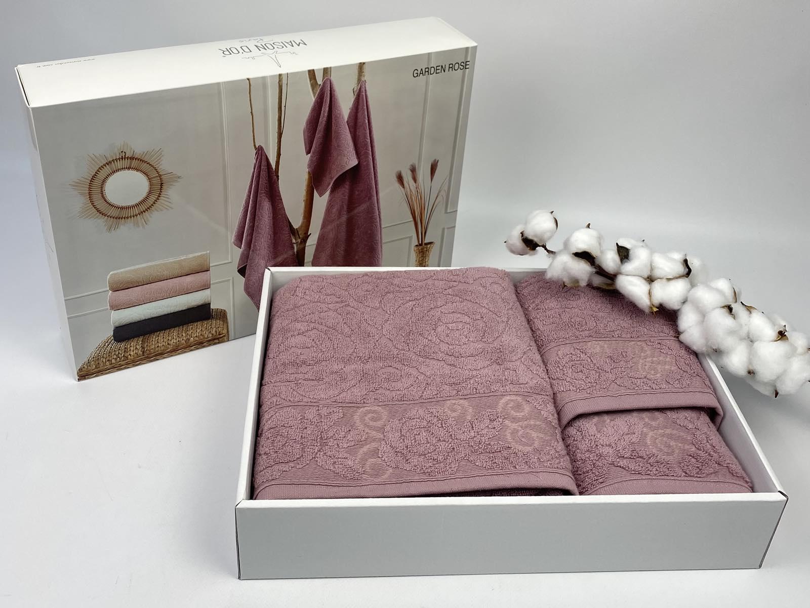 Полотенца Maison D'or Garden 3 шт. Rose/Lila (CN23265)