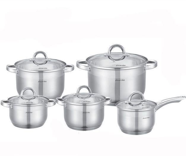 Набор посуды Kamille KM-5633S из нержавеющей стали 10 предметов (2275236608)