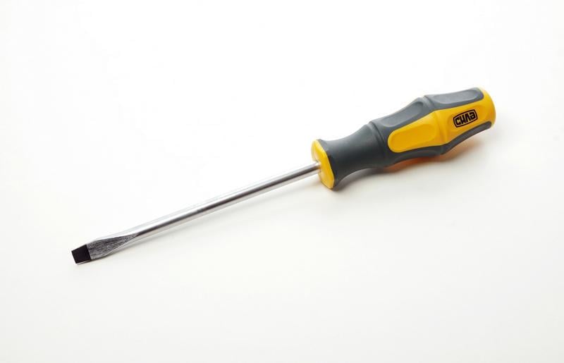 Викрутка шліцьова Сила CrV SL8х150 мм обгумована (300736)