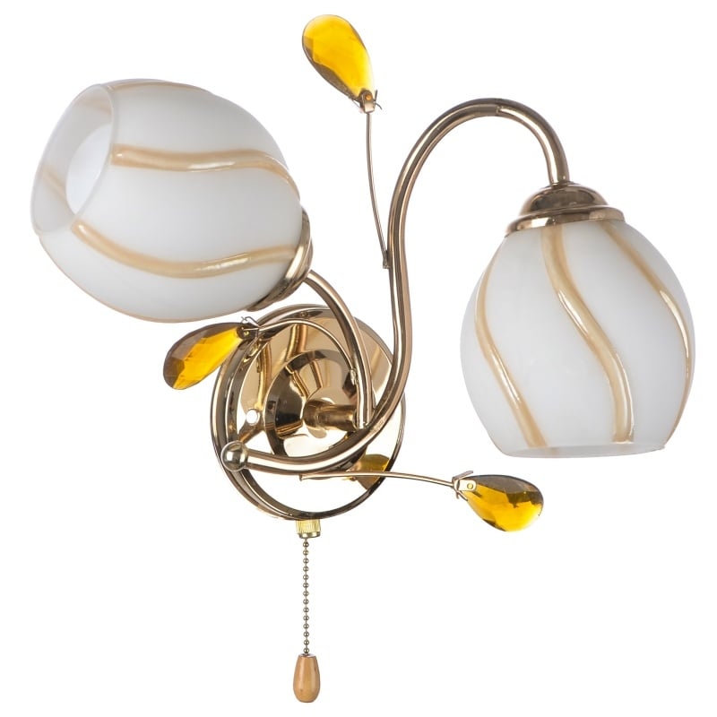 Бра Brille LK-428W/2 E27 G (L67-154)