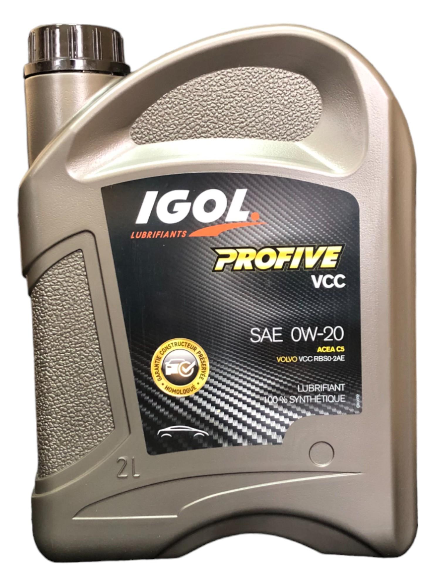 Моторное масло IGOL PROFIVE VCC 0W-20 2 л (18075799)