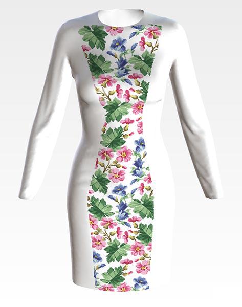 Заготовка для жіночого плаття Цвіт шипшини/Дзвіночки для вишивки бісером і нитками домоткане полотно Лляний білий (ПЛ184дМ) Заготовка для жіночого плаття Цвіт шипшини/Дзвіночки для вишивки бісером і нитками домоткане полотно Лляний білий (ПЛ184дМ)