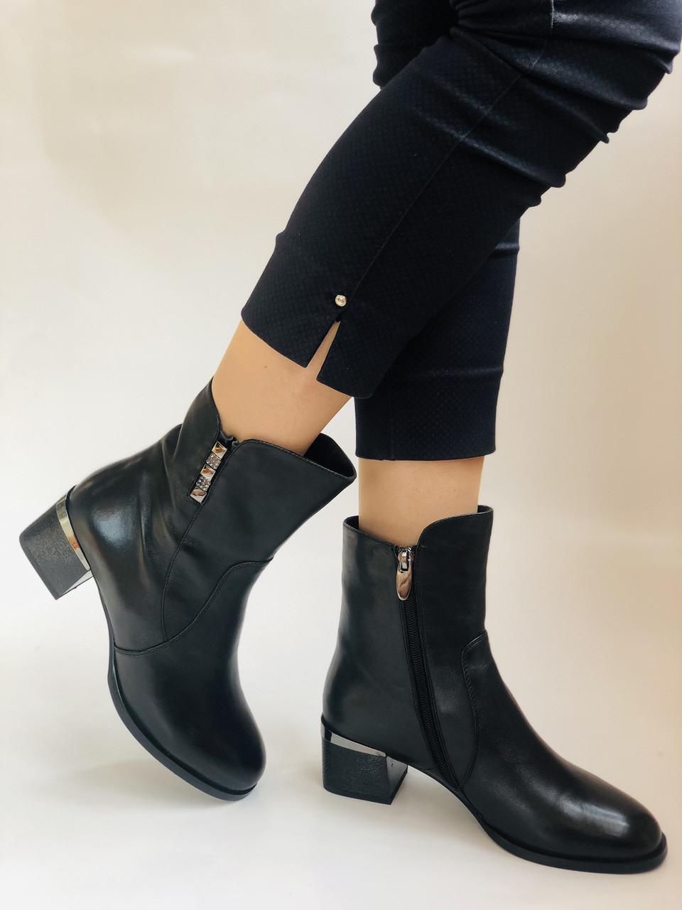 Ботильоны женские осенние Polann р. 39 25.0 см Черный (2279) - фото 7