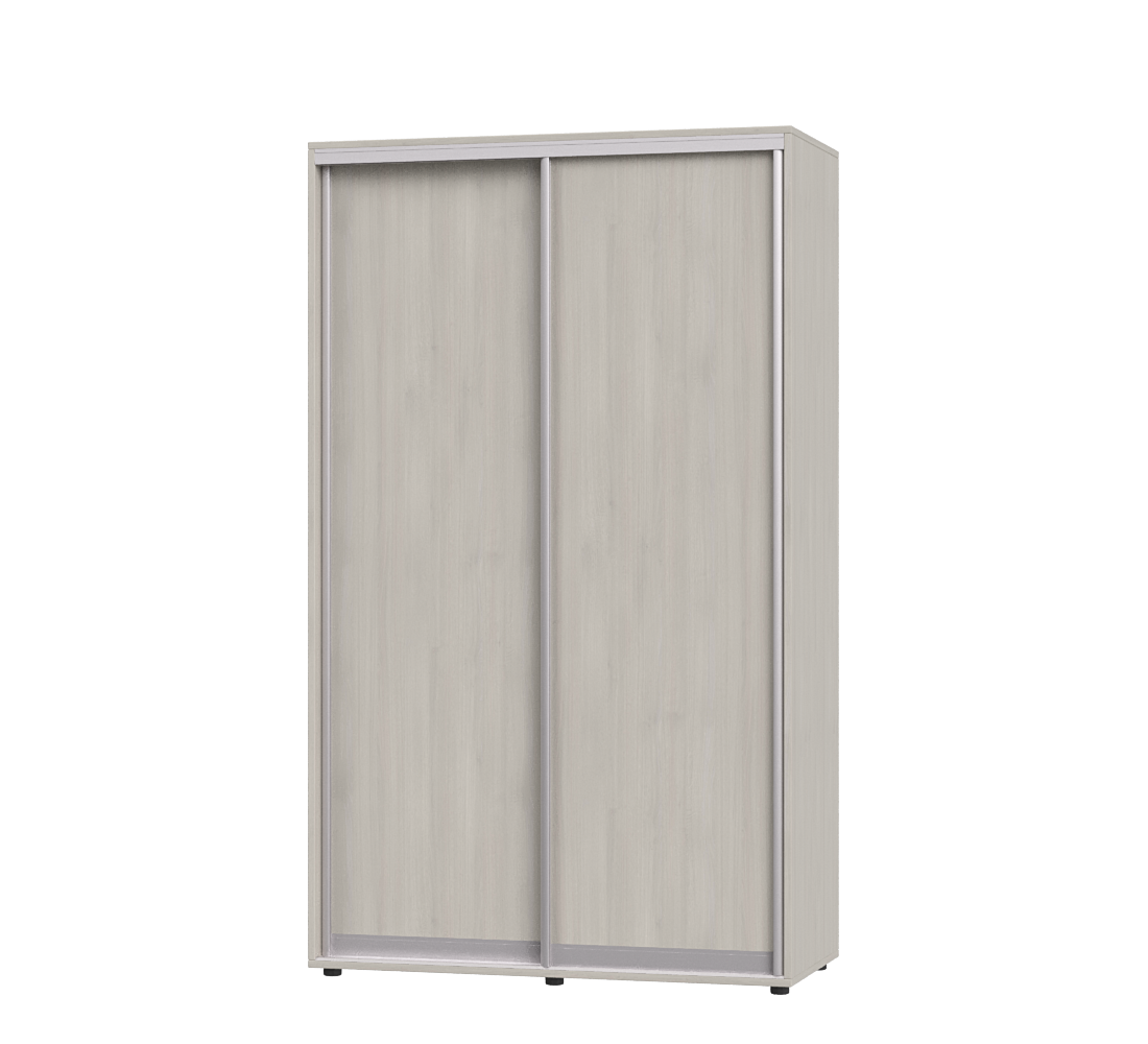 Шафа-купе з двома дверима Еверест ШК-01 130х60х220 см Шамоні Світлий (06882) Шафа-купе з двома дверима Еверест ШК-01 130х60х220 см Шамоні Світлий (06882)
