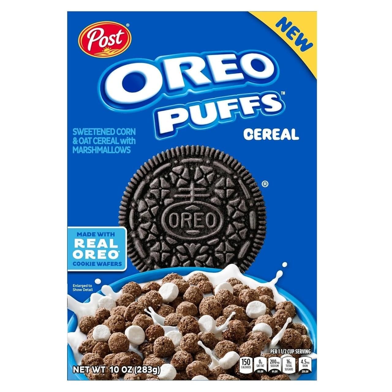 Сухий сніданок Post Oreo Puff Chocolate Breakfast Cereal 283 г (2957673818)