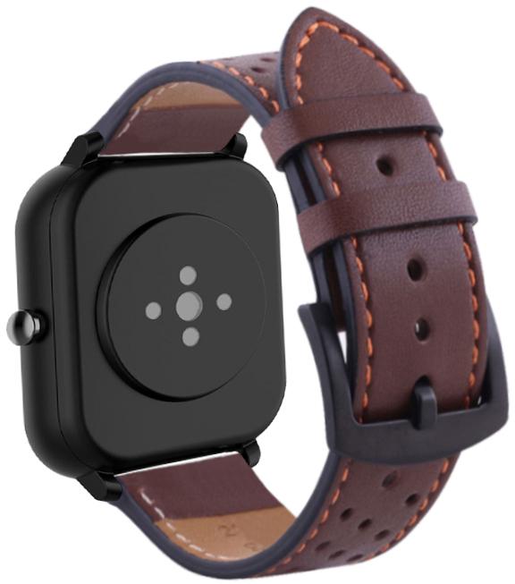 Ремінець шкіряний Classico для Amazfit GTS Brown (16963) - фото 1