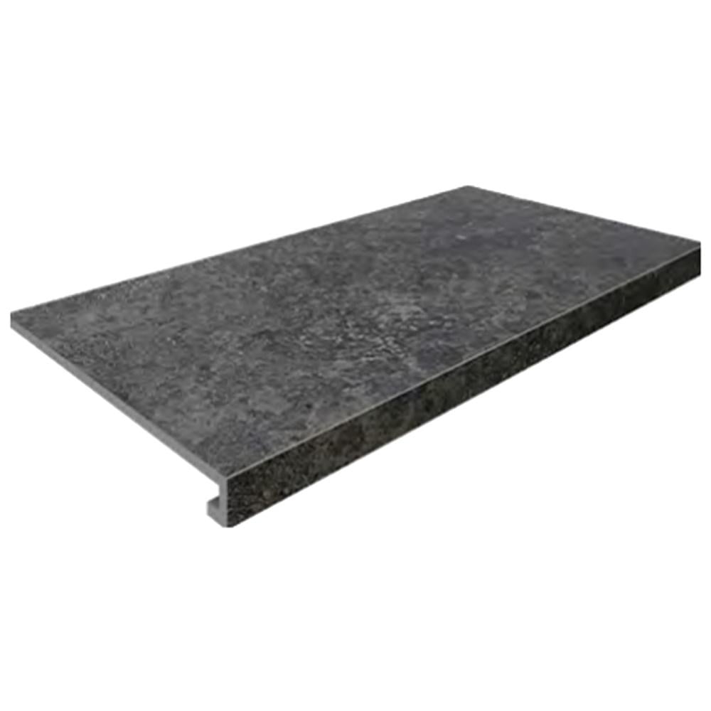 Ступенька из керамогранита Gptu 607 Graphite Steptread Kapinos графитовая 8x598x318 мм (004658)