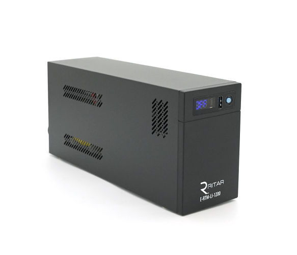 Источник бесперебойного питания c диплеем Ritar E-RTM-LI-1200 720W 25,6V 154Wh Black (26815880)