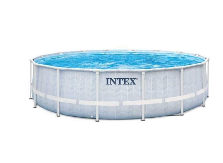 Басейн каркасний Intex 26746 488x122 см Біло-синій (DM-26746-17W1)