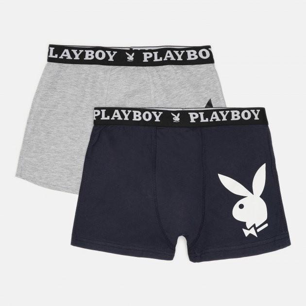 Набір труси-боксери PLAYBOY ANNYA BOXERSHORT S Сірий/Синій (ANNYA-26 S)