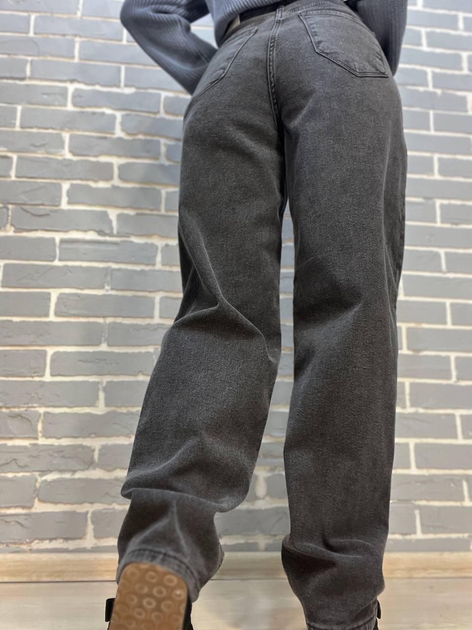 Джинси жіночі ITS Basic 4133 Baggy jeans вільні утепленні байка висока посадка р. 36 Чорний (3156) - фото 8 Джинси жіночі ITS Basic 4133 Baggy jeans вільні утепленні байка висока посадка р. 36 Чорний (3156) - фото 8