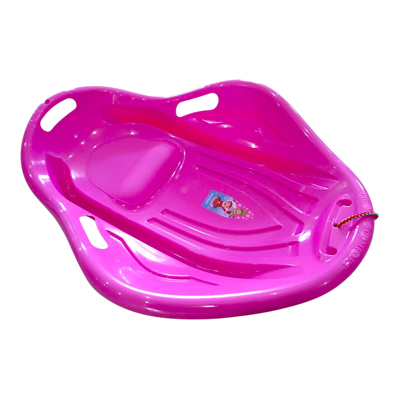 Санки-ледянка детские с ручками Marmat Мушля Розовый (11151) - фото 4 Санки-ледянка детские с ручками Marmat Мушля Розовый (11151) - фото 4