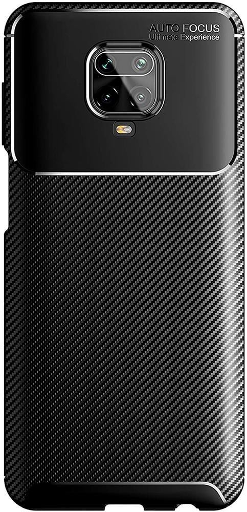 Чехол накладка Autofocus Carbon для Xiaomi Redmi Note 9 Pro Black (20076-2B)