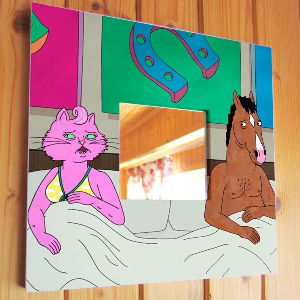 Зеркало "BoJack Horseman" 260х260 мм (M02049)