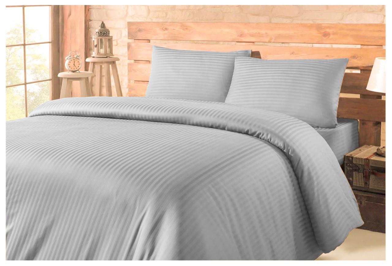 Комплект постельного белья евро Lotus Отель Сатин Страйп Серый (2000022172615) Комплект постельного белья евро Lotus Отель Сатин Страйп Серый (2000022172615)