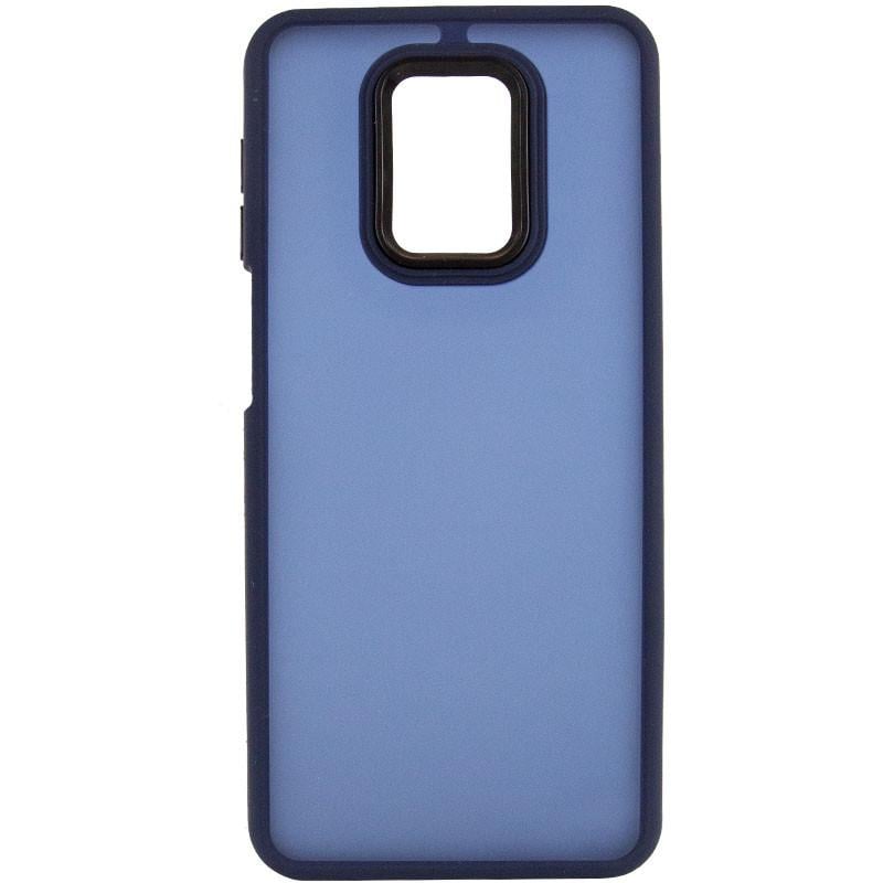 Противоударный Чехол TPU+PC Lyon Frosted для Xiaomi Redmi Note 9s / Note 9 Pro / Note 9 Pro Max Navy Blue - фото 2