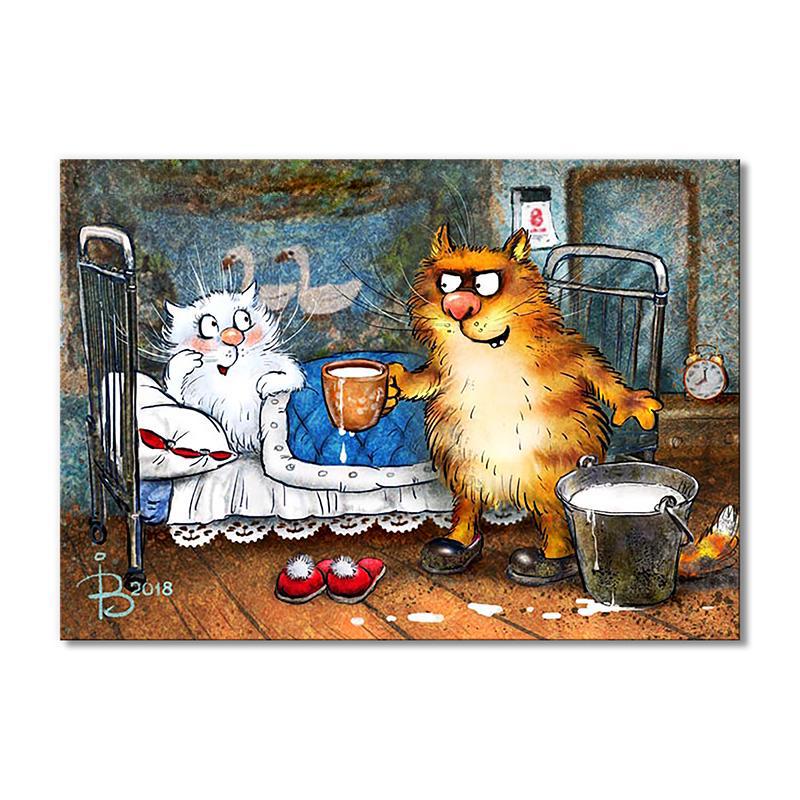 Картина Молочко в ліжко 1 модуль 50x75 см