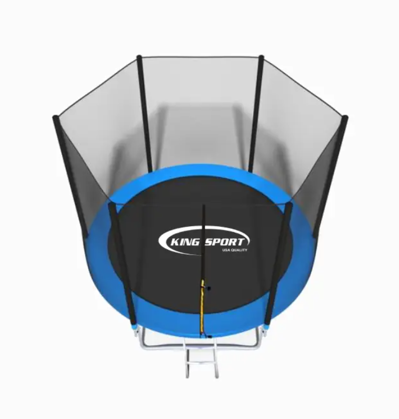 Батут King Sport металевий с лесницей 165х252 см Синий (6822074) - фото 2