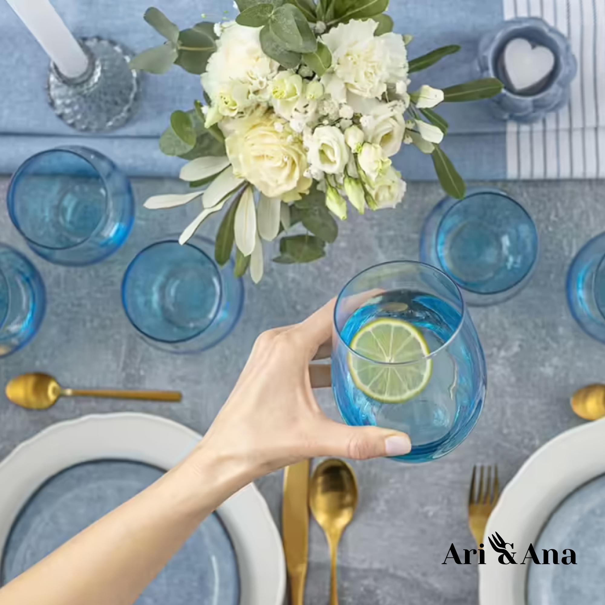 Набір низьких склянок Luminarc Maine Sky Blue для холодних напоїв 320 мл 6 шт. - фото 5 Набір низьких склянок Luminarc Maine Sky Blue для холодних напоїв 320 мл 6 шт. - фото 5