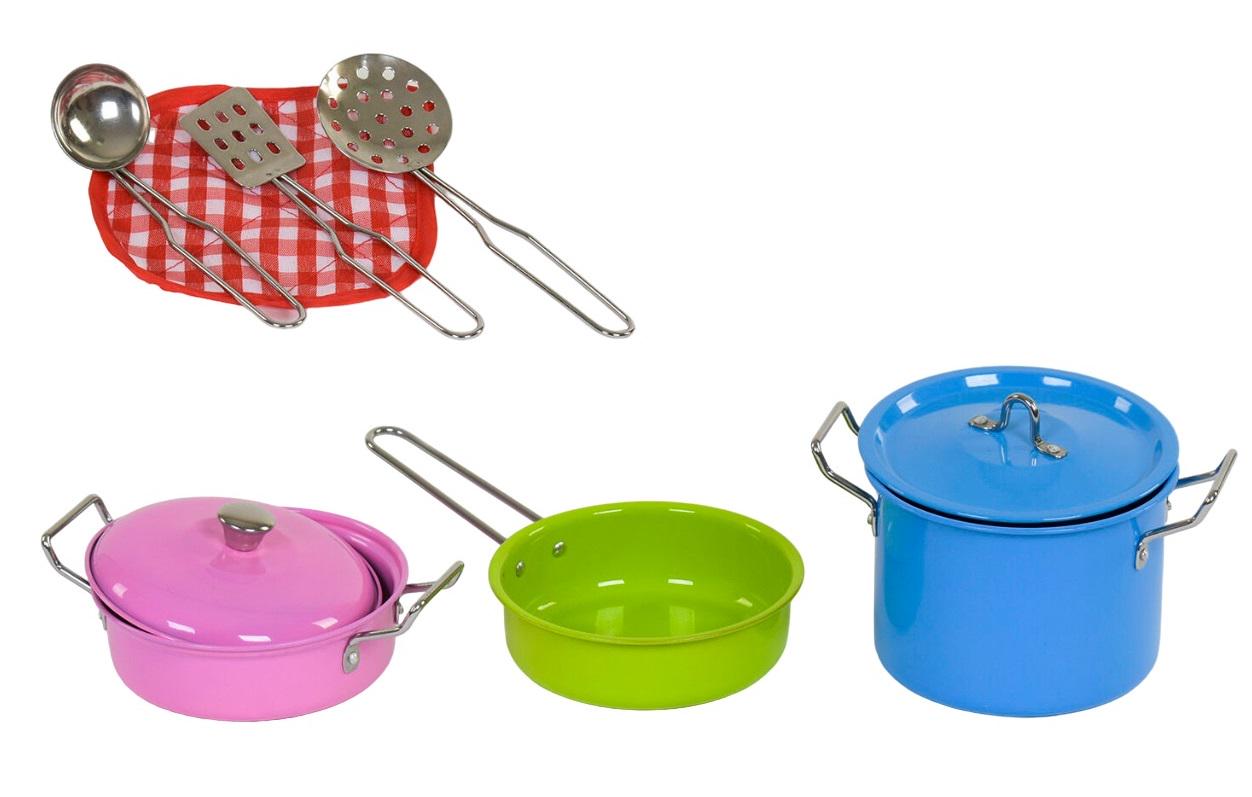 Игровой набор посуды Kitchen металлический/9 предметов Multicolor (84357)