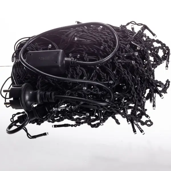 Гірлянда мережна Бахрома вулична 20 м 335 LED діодів зовнішня від мережі чорна нитка колір світла Синій (20MBBL) - фото 7 Гірлянда мережна Бахрома вулична 20 м 335 LED діодів зовнішня від мережі чорна нитка колір світла Синій (20MBBL) - фото 7