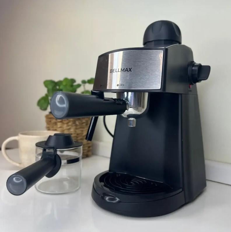 Кофемашина для эспрессо BELMAX ВМ-0028 рожковая 2200 Вт - фото 4 Кофемашина для эспрессо BELMAX ВМ-0028 рожковая 2200 Вт - фото 4