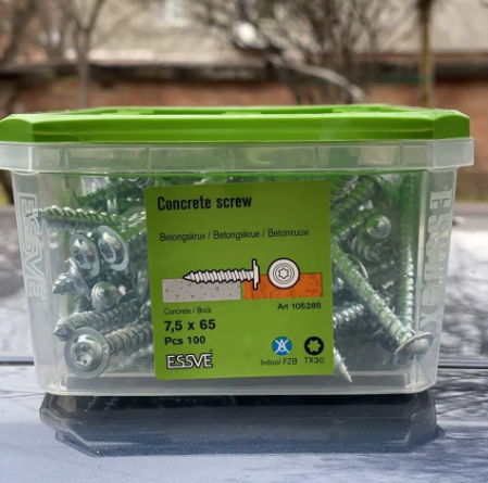 Турбогвинт ESSVE з прессшайбой з оцинкованим покриттям 7,5 см (TX30) - фото 3