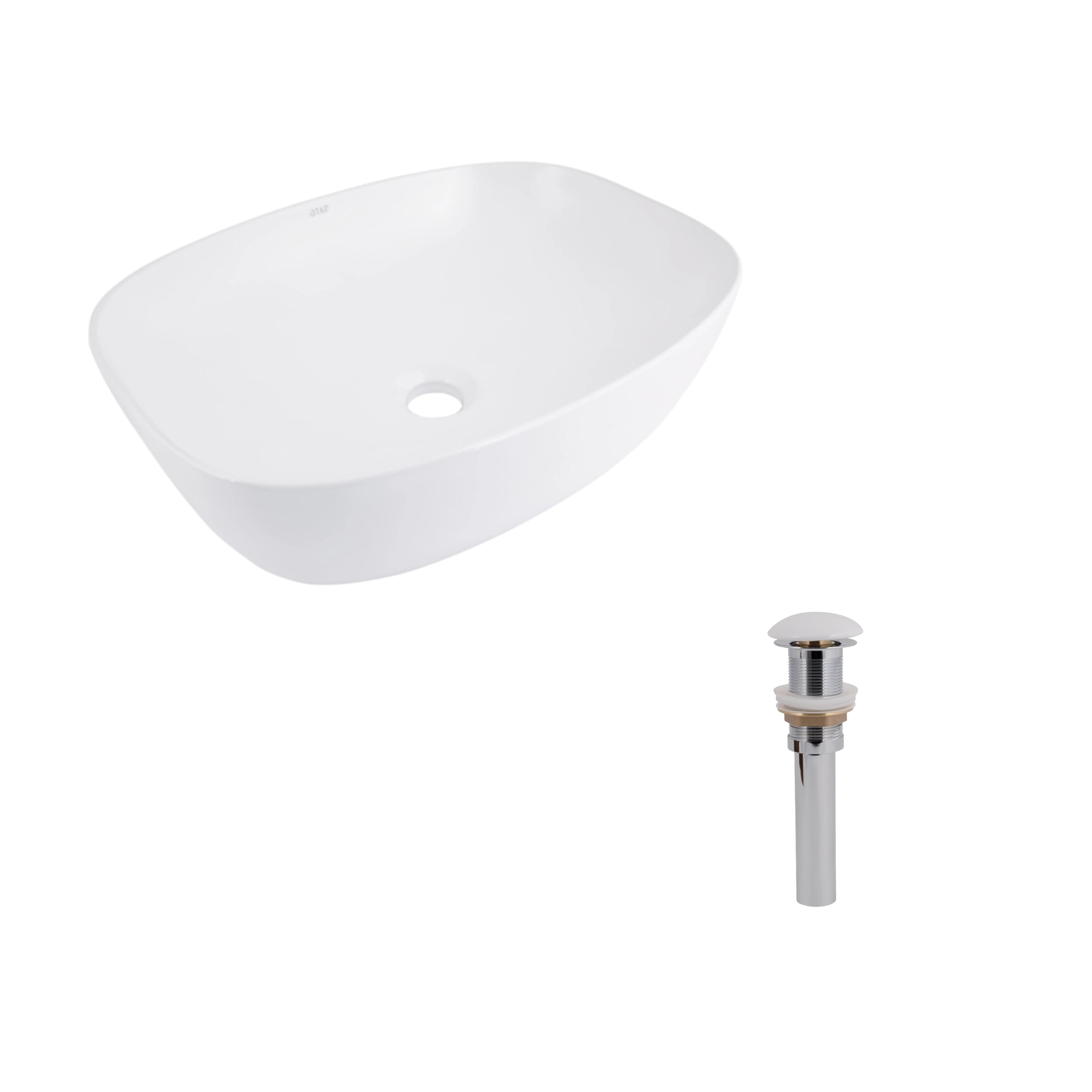 Комплект Q-tap Cardinal з донним клапаном Pop-up PU02 раковина накладна овальна 500х380х140 мм White (32900128) Комплект Q-tap Cardinal з донним клапаном Pop-up PU02 раковина накладна овальна 500х380х140 мм White (32900128)