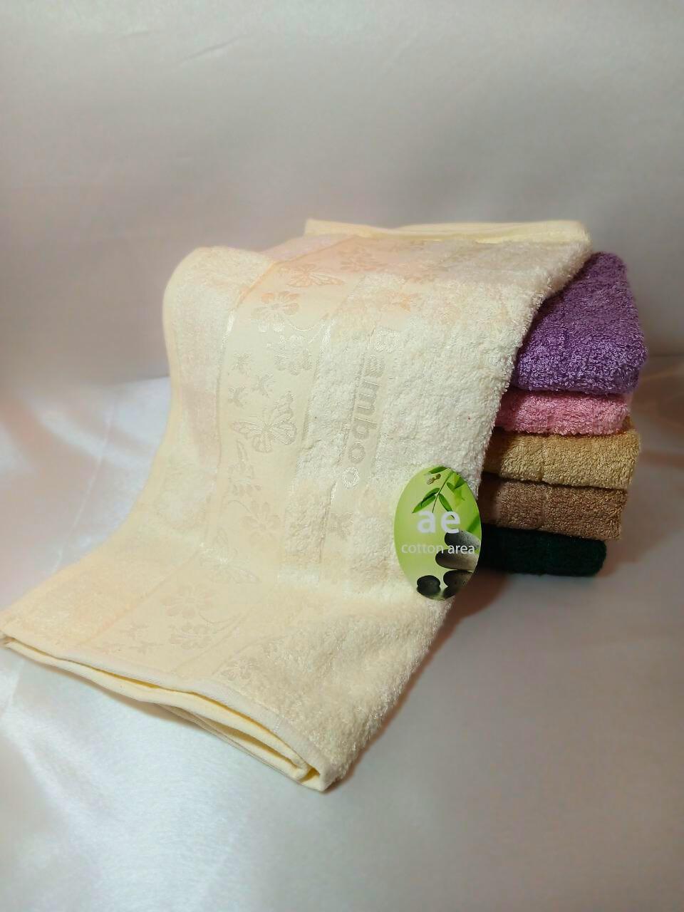 Рушник бамбуковий Cotton Area Bamboo 70х140 см Молочний (12730) - фото 2 Рушник бамбуковий Cotton Area Bamboo 70х140 см Молочний (12730) - фото 2